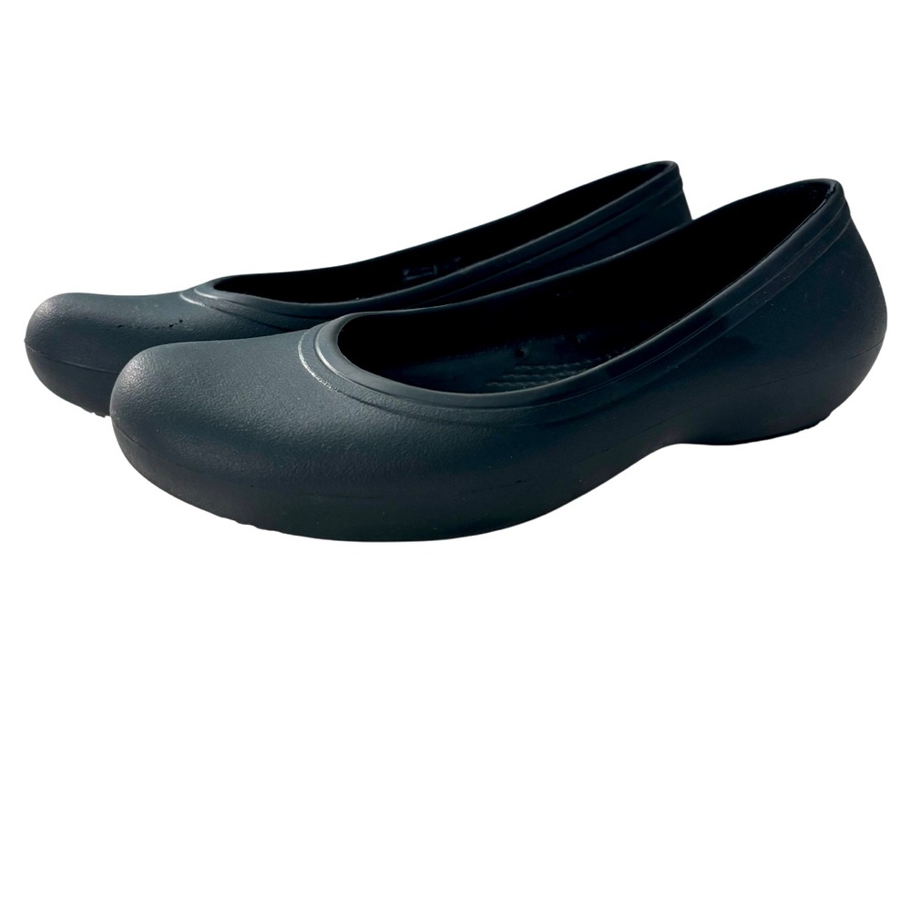 Crocs Black Ballet Shoes Comfortable Lightweight Non Slip Slip On
Gently Worn